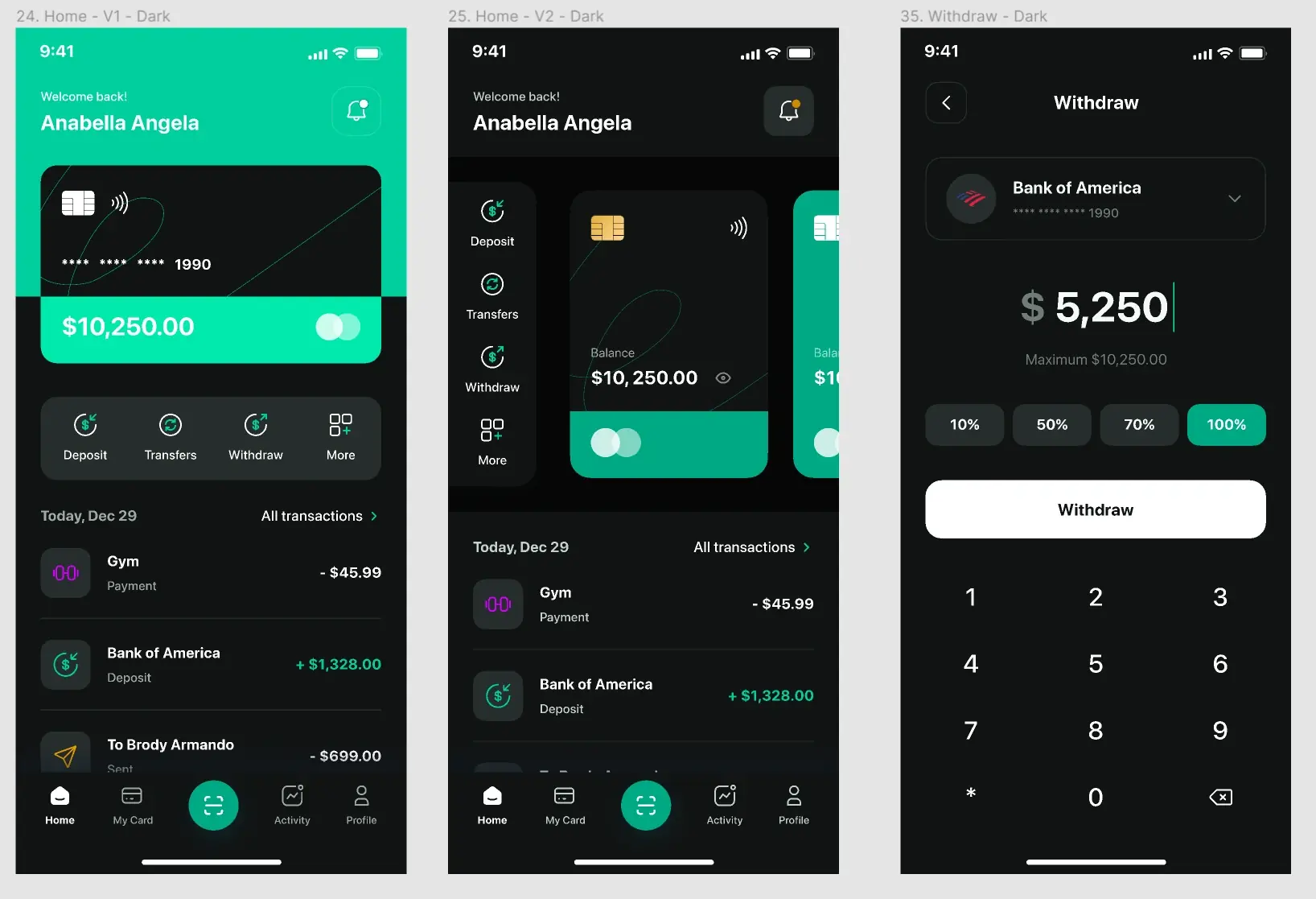 Neobanking App UI