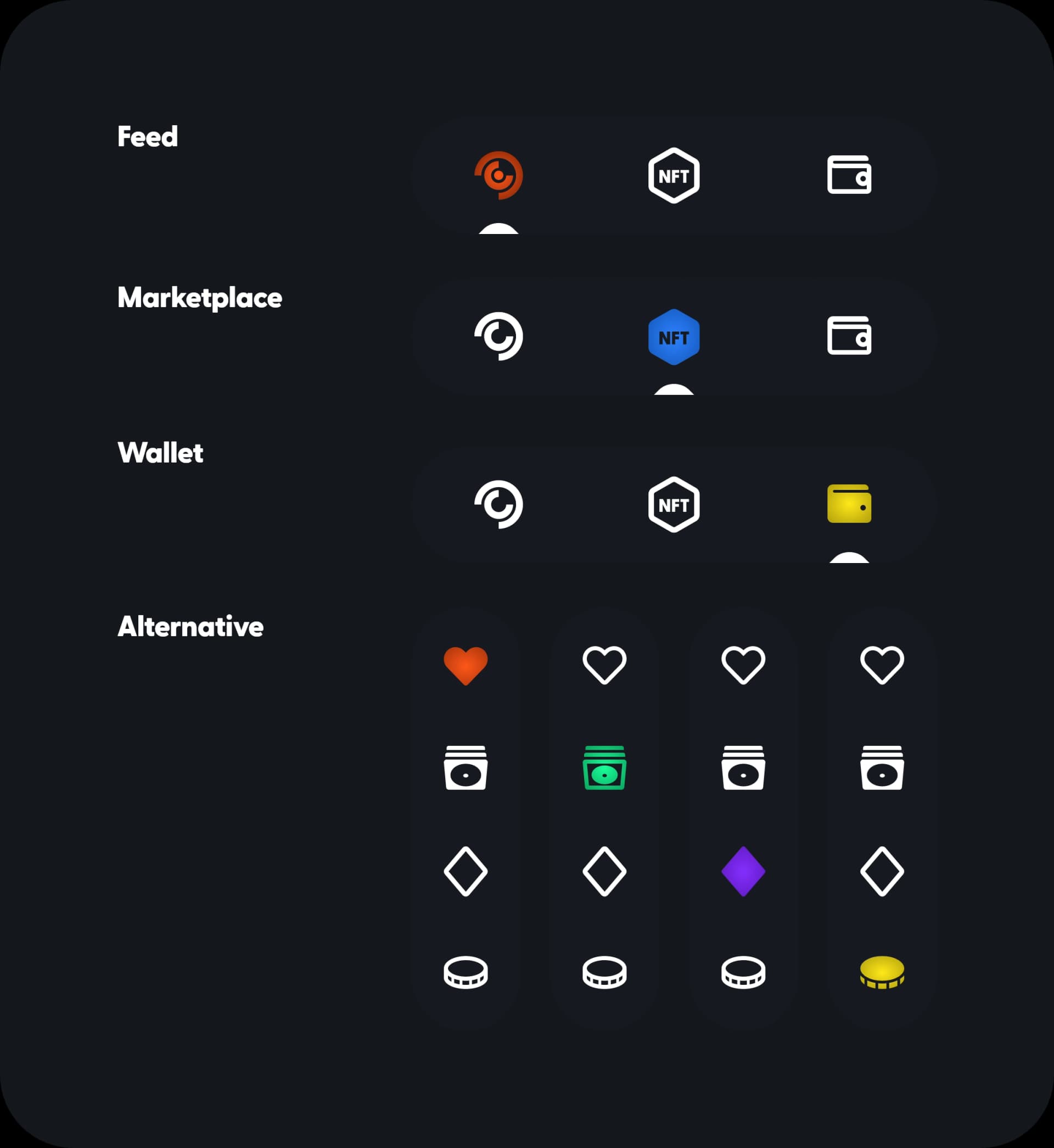 Beispiel für den Dark Mode anhand der Navigation