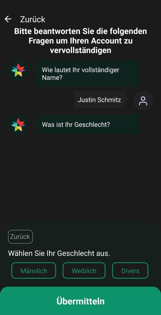 Chatbot: Geschlecht