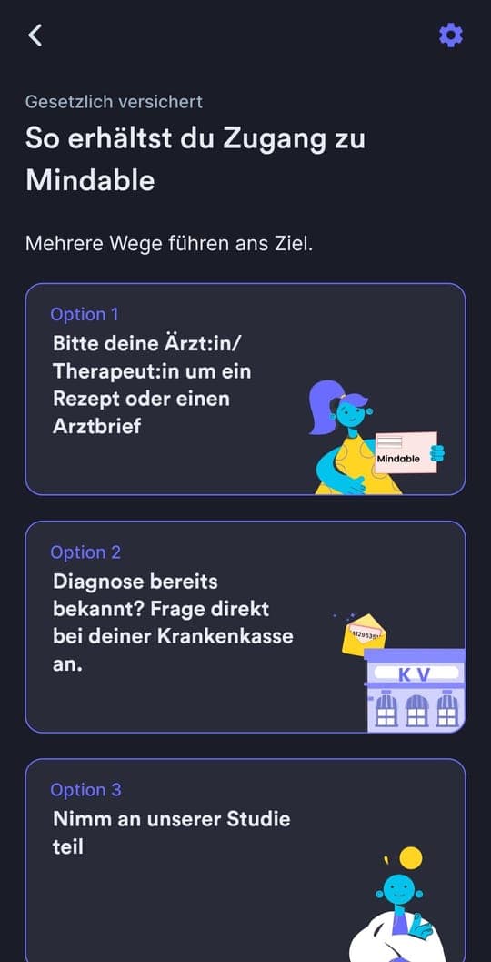 Registrierung: Zugang