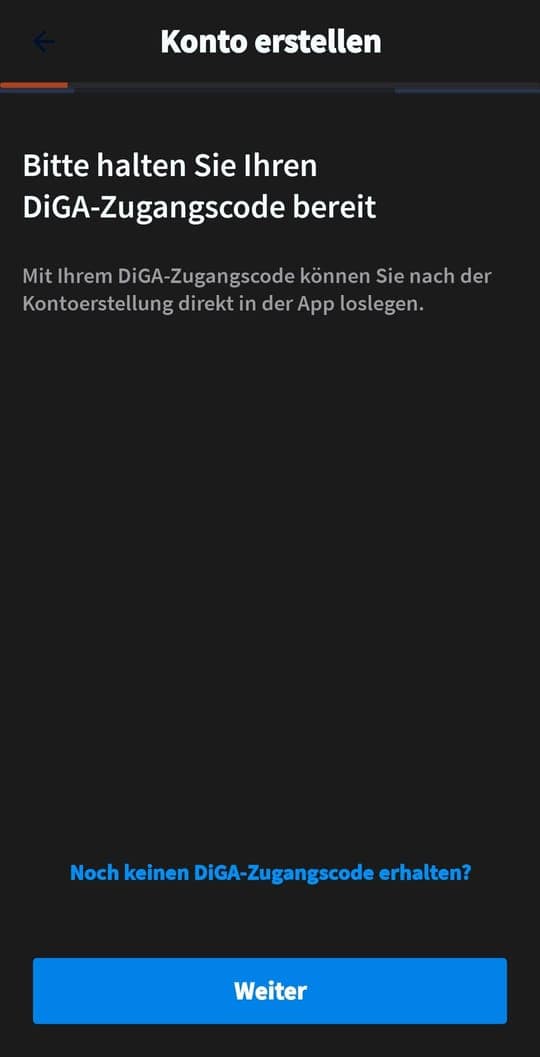 Registrierung: Code