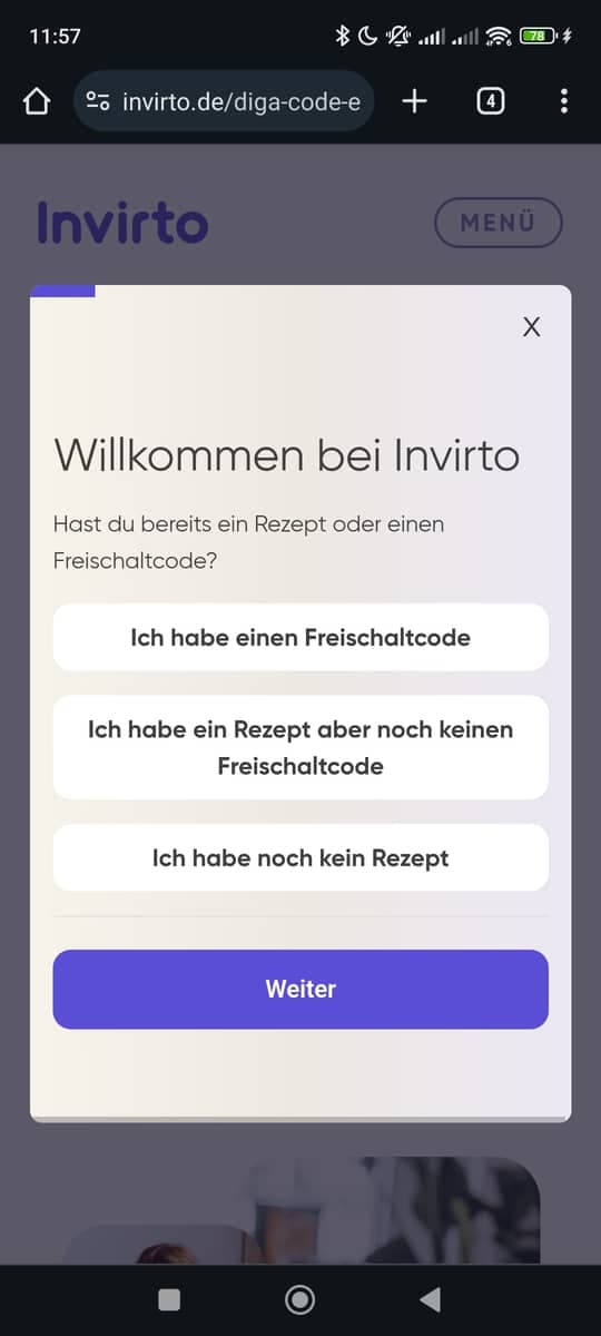 Registrierung