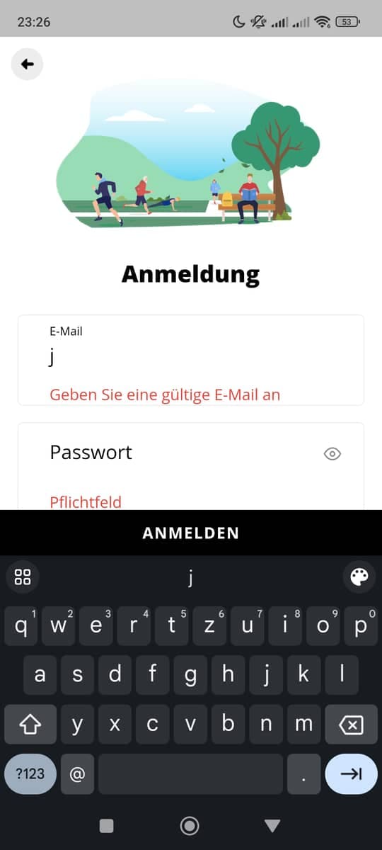 Login Fehler