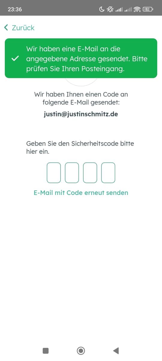 Email Verifizieren