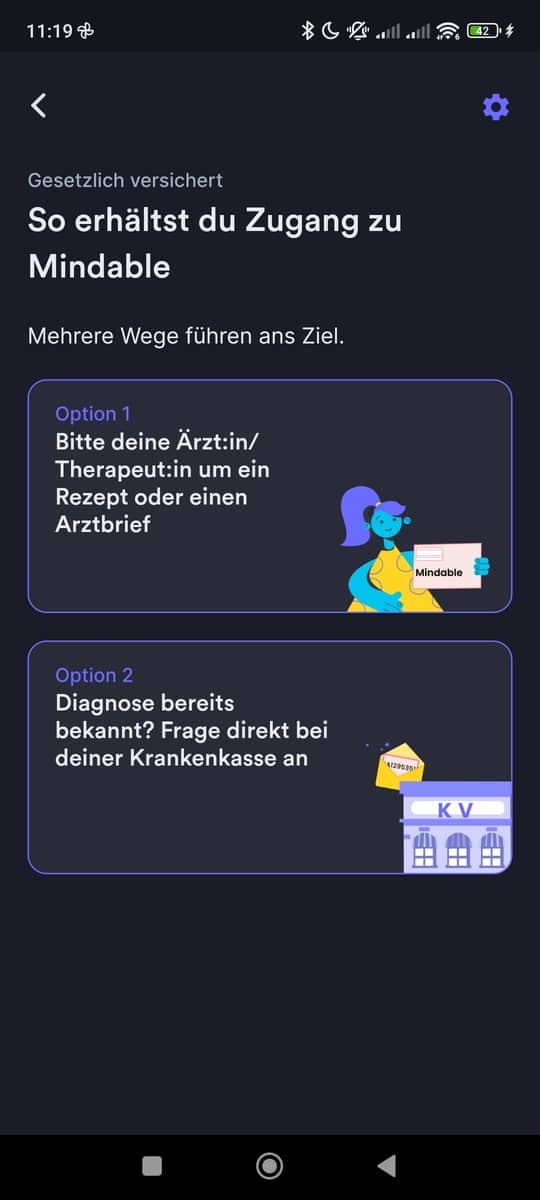 Registrieren Zugang