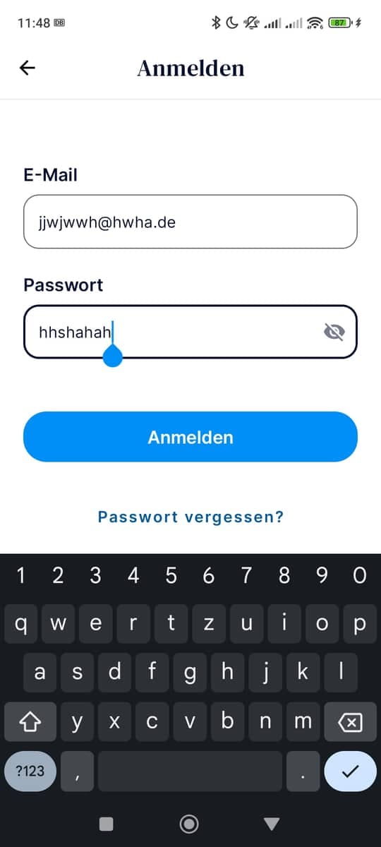 Login Passwort