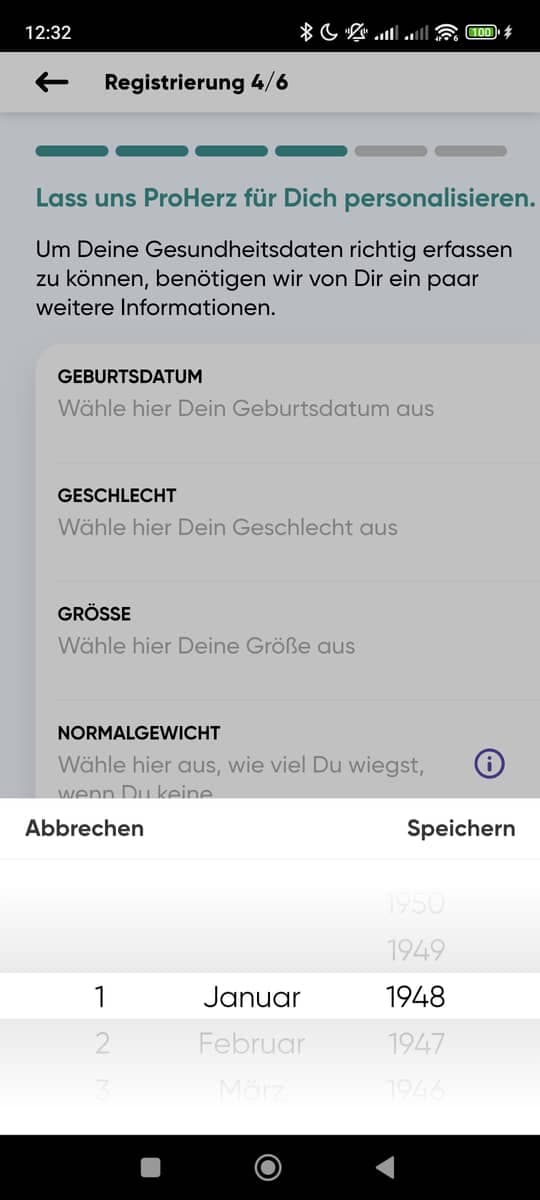 Registrieren Personalisieren2