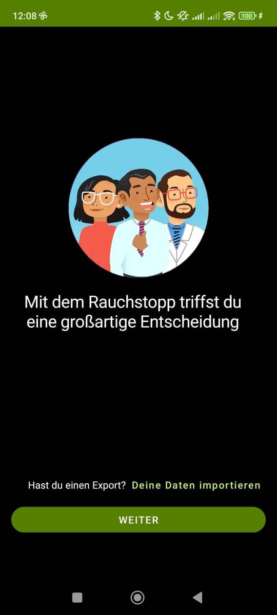 Registrieren Import