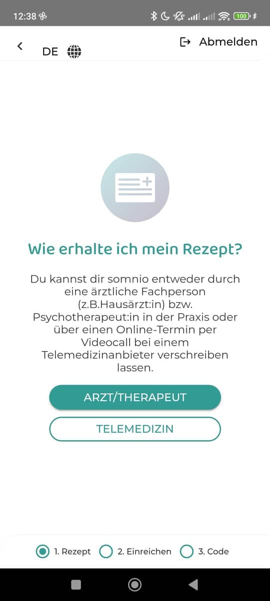 Registrieren Rezept Erhalten