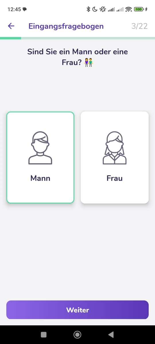 Fragebogen Auswahl