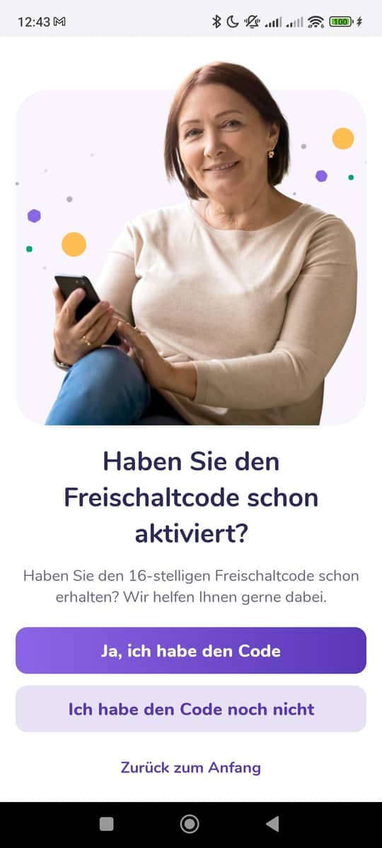 Freischaltcode Entscheidung