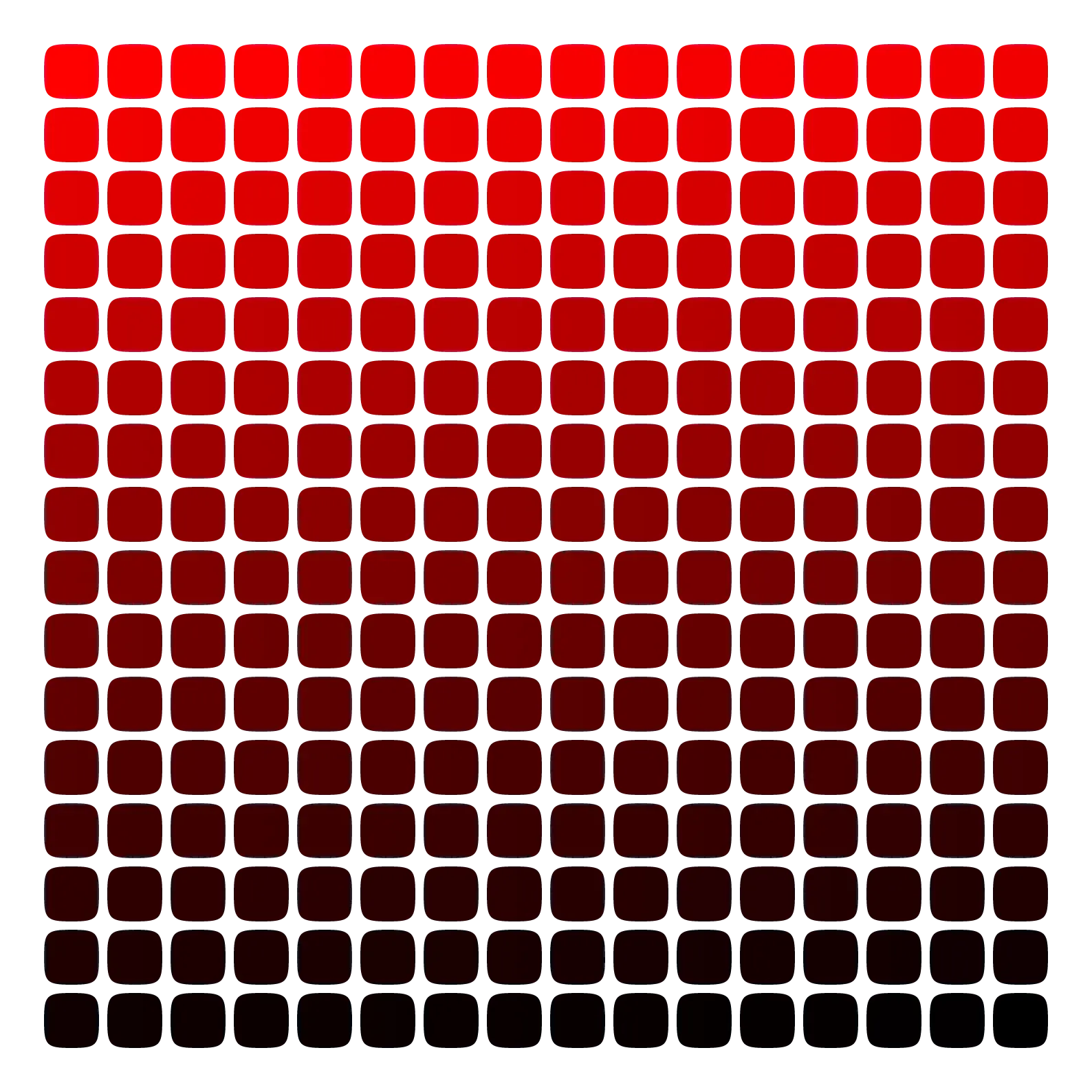 256 Stufen von Rot im RGB-Modell