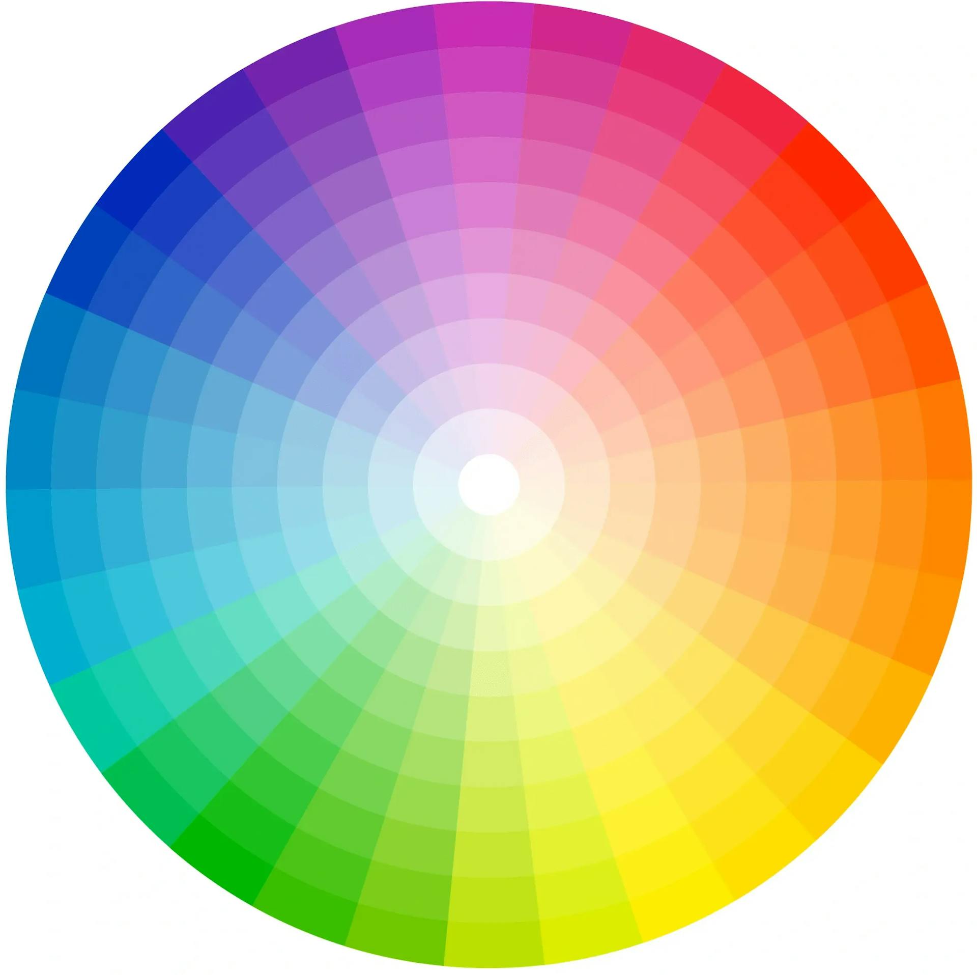 Ein moderner, simpler Farbkreis